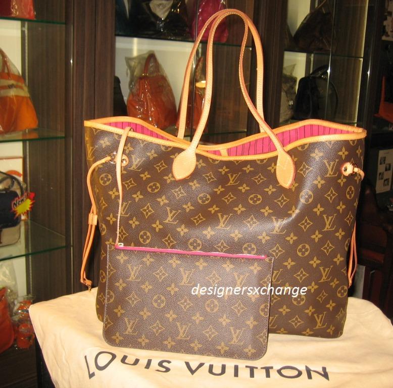 Louis Vuitton Neverfull GM (Largest) Monogram Peony Pink Tote Bag
