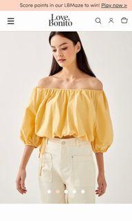 Luisa Multiway Side Drawstring Top Sunflower color