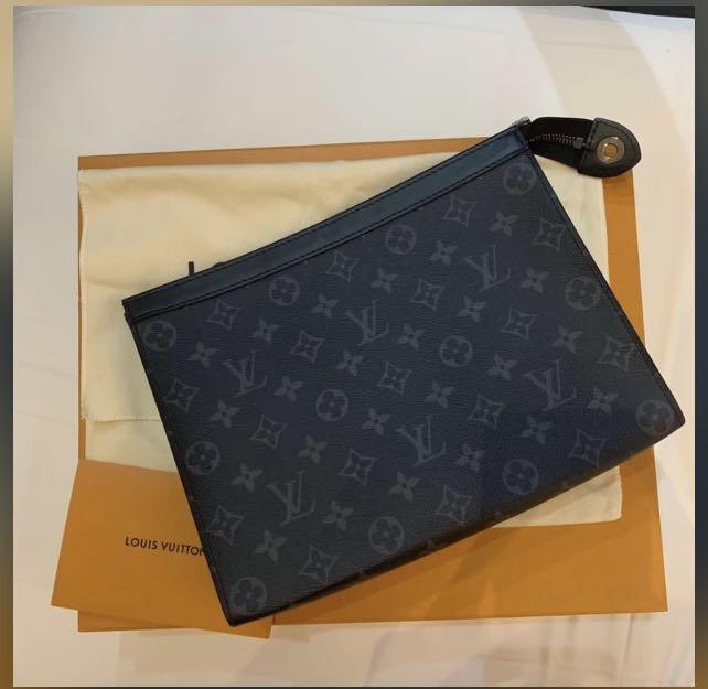 LOUIS VUITTON CLUTCH BAG (MEN), Men's Fashion, Bags, Belt bags, Clutches  and Pouches on Carousell