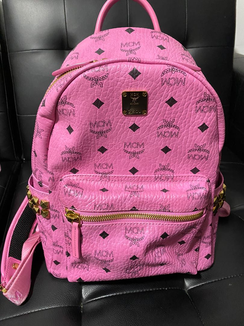 mcm backpack hot pink