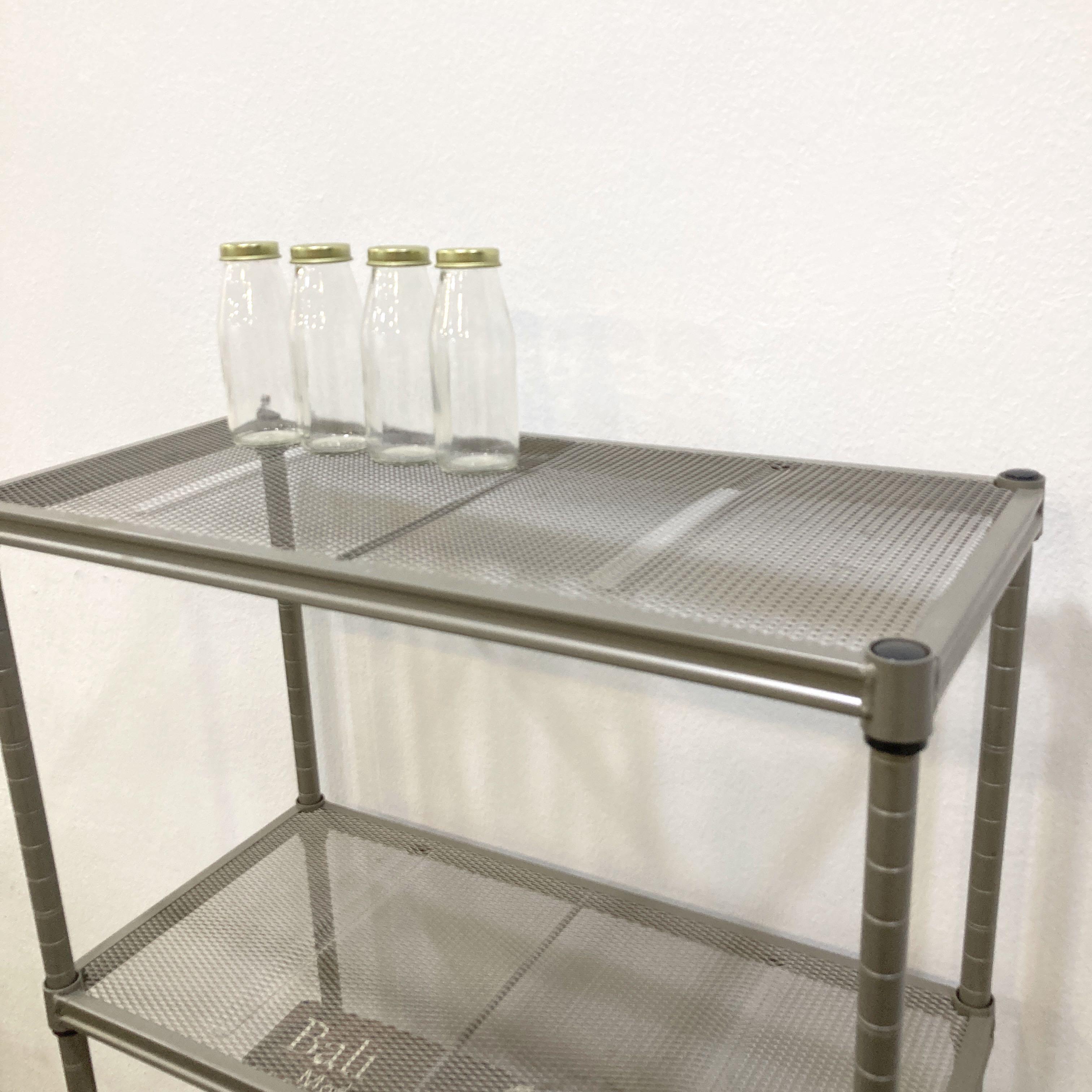 Metal shelf with rollers MustGo, Furniture & Home Living, Furniture