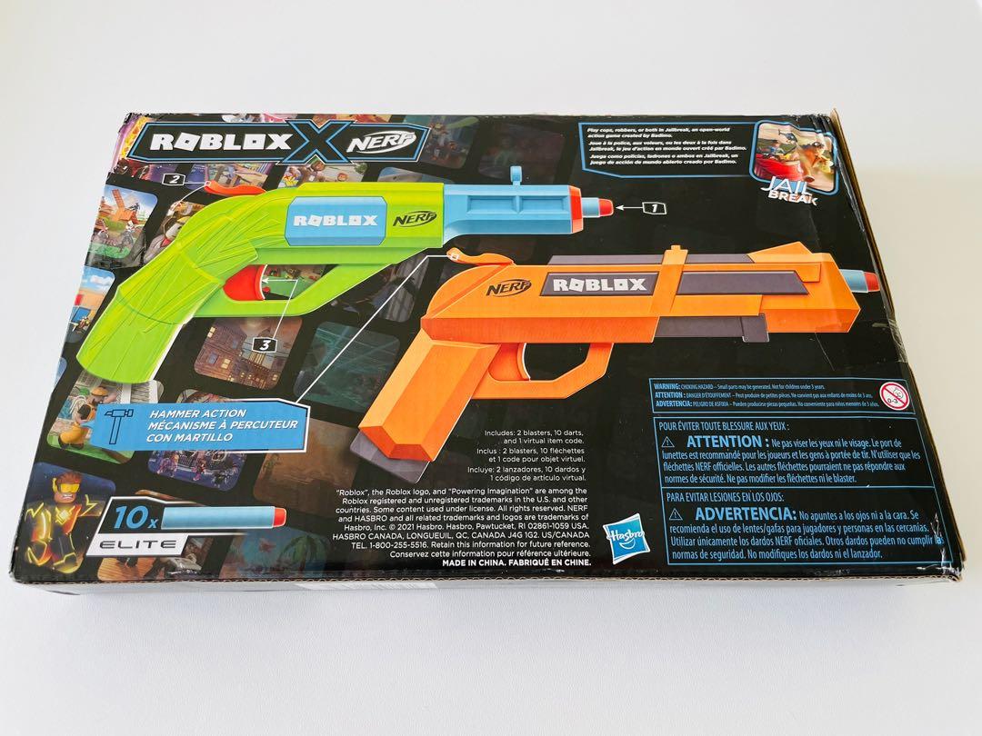 Nerf Roblox Jailbreak: Armory, Includes 2 Blasters, 10 Nerf Darts, Code To  Unlock In-Game Virtual Item - Nerf