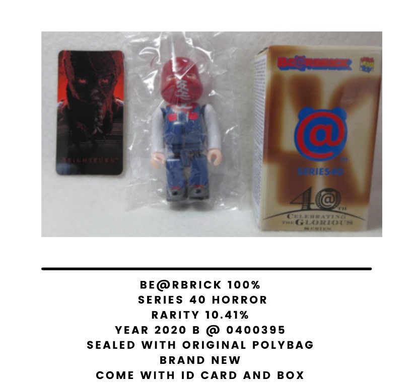 (New) Bearbrick Berbrick 100 Series 40 Horror BRIGHTBURN, Hobbies & Toys, Collectibles