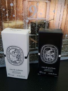 [NEW, FREE NORMAL POST] Fleur-de-Peau EDP & Do Son EDT by Diptyque (each 2ml spray vials)