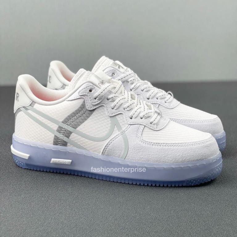 Nike Air Force 1 React White Light Bone White Ice