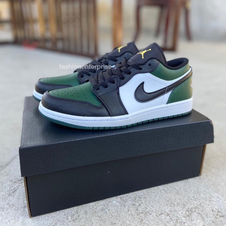 Jordan 1 low green and top black