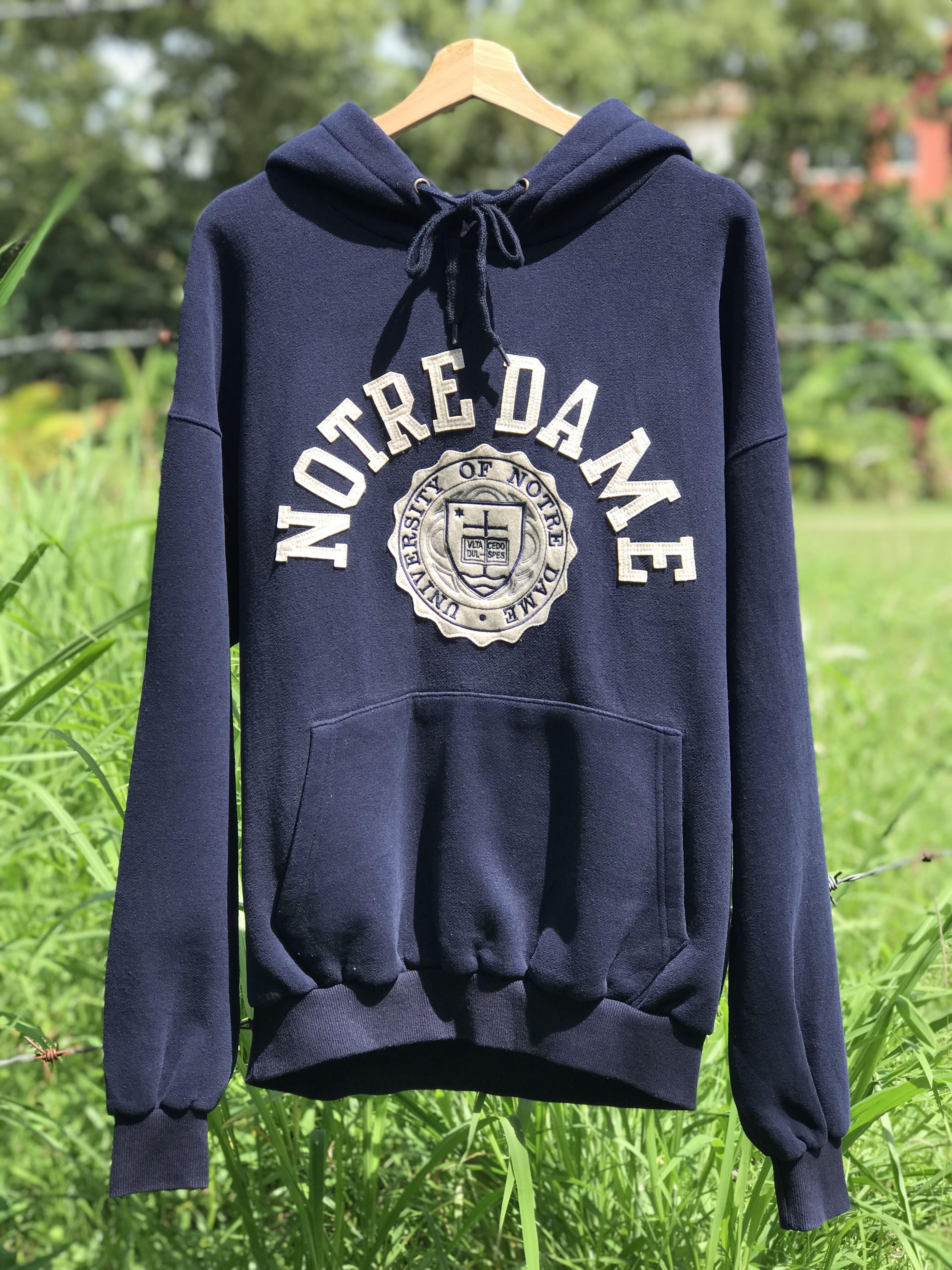 Notre Dame Hoodie Tags University College Sweater Streetwear