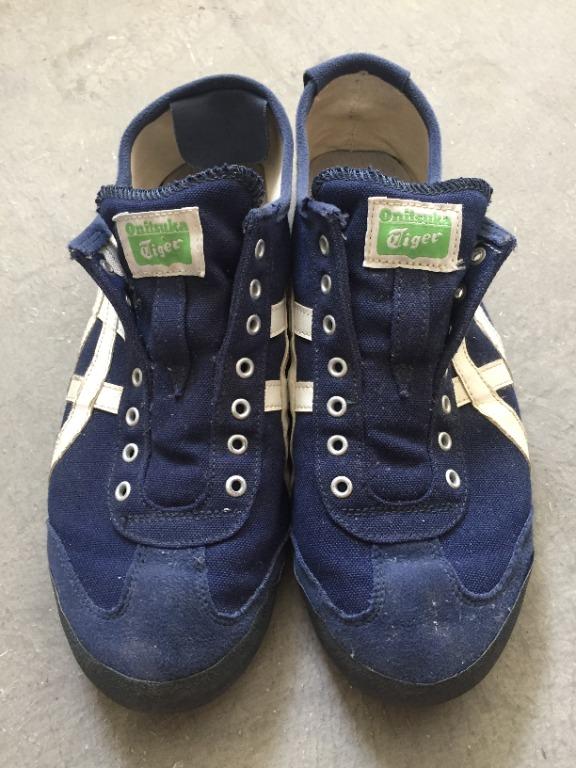 onitsuka tiger Navy Off white Red Mexico 66 Slip On th3kon