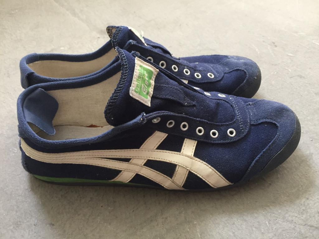 onitsuka tiger Navy Off white Red Mexico 66 Slip On th3kon