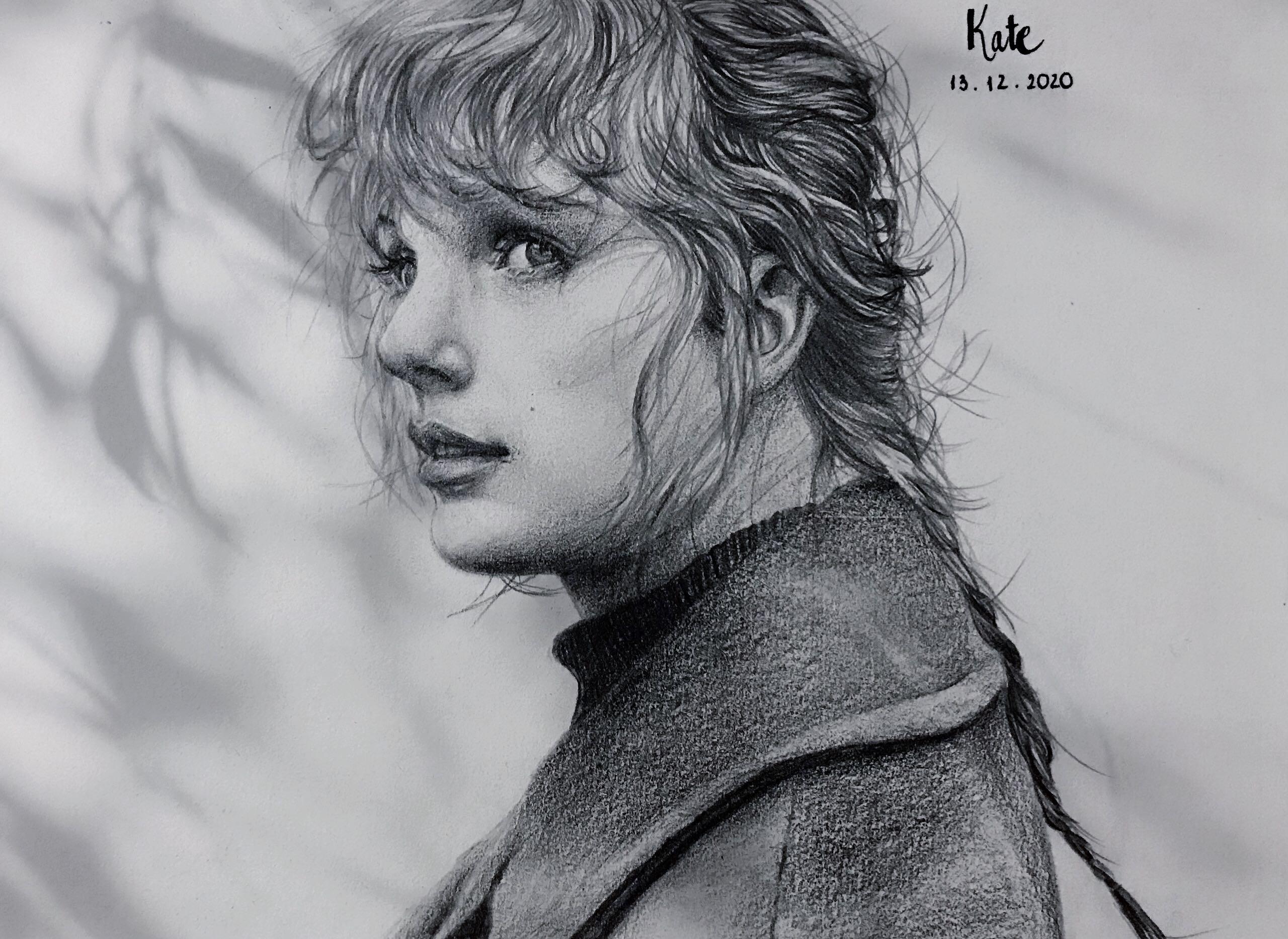 Taylor Swift Pencil Drawing