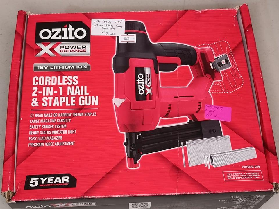 Ozito staple online nail gun