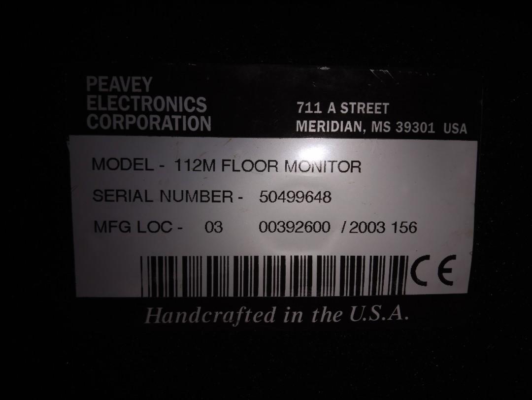 Peavey 112m floor monitor cheap