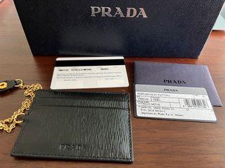 Authentic Prada card holder