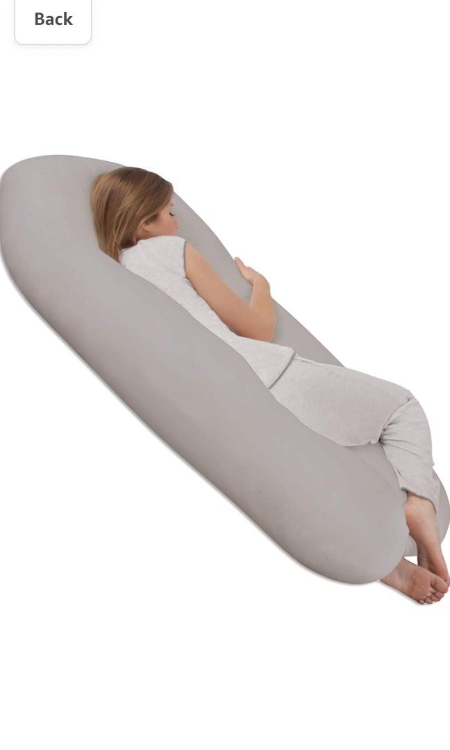 Pregnancy Pillow Leachco Back N Belly Chic Moonstone Gray