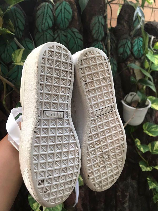 puma vikky platform ribbon, Fesyen Wanita, Sepatu di Carousell