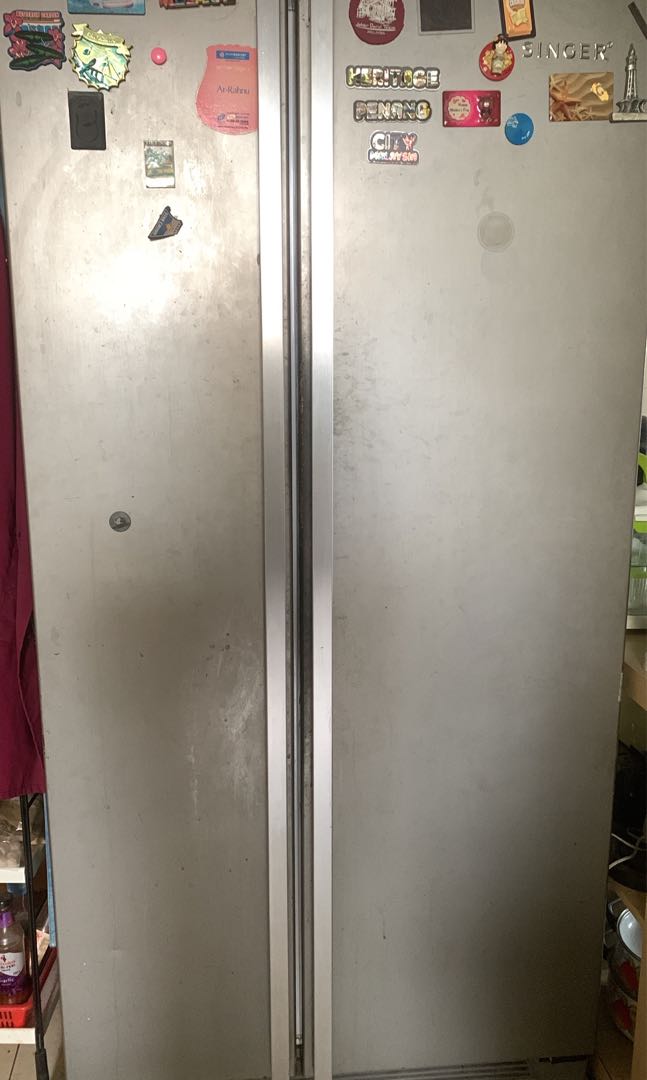 Samsung side by side double door fridge, TV & Home Appliances, Kitchen