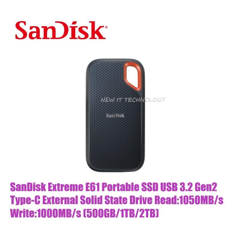 SanDisk Extreme PRO Portable SSD V2 USB-C, disque SSD externe USB