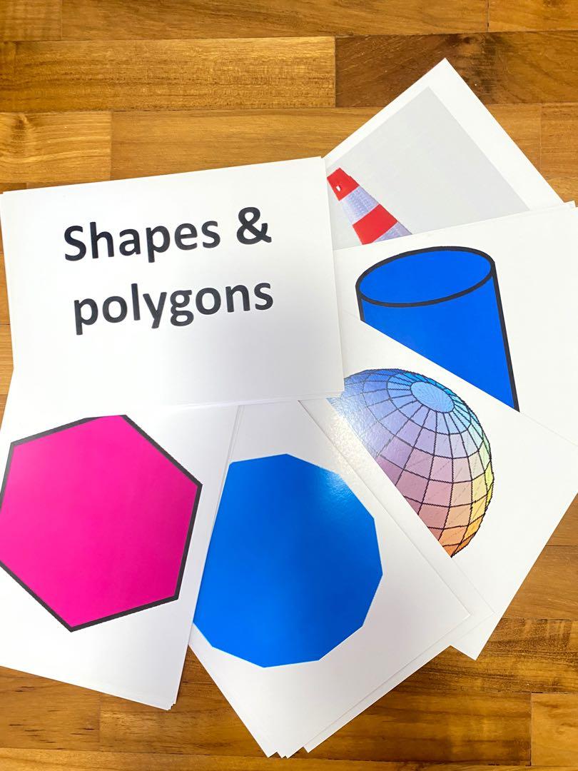 Shapes and Polygons Flashcards, Hobbies &amp; Toys, Books &amp; Magazines ...