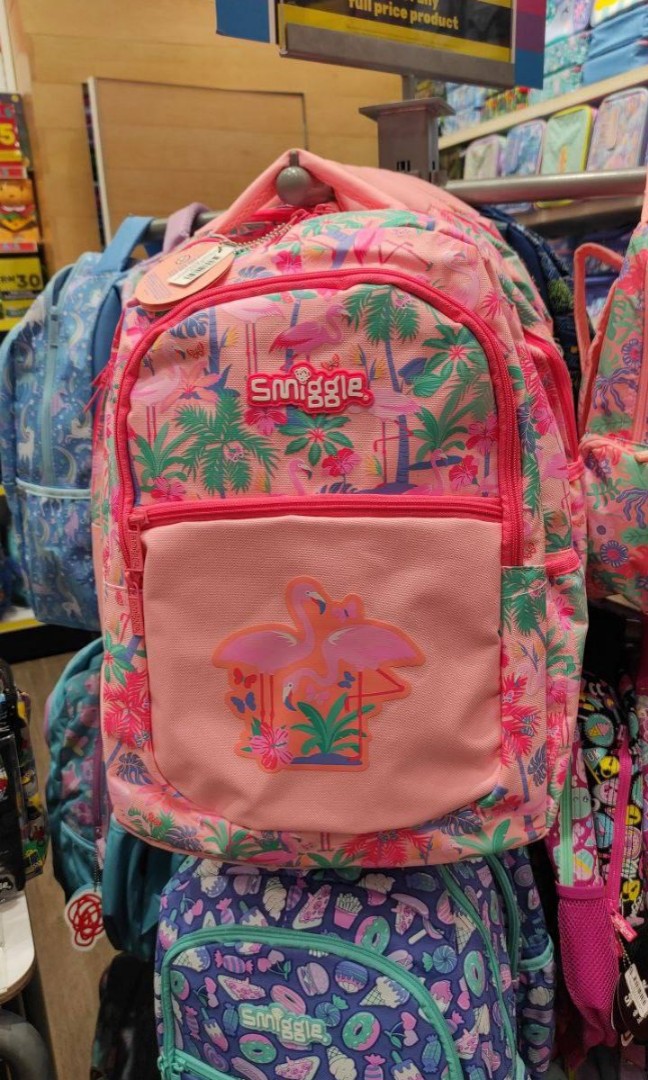 smiggle flamingo backpack