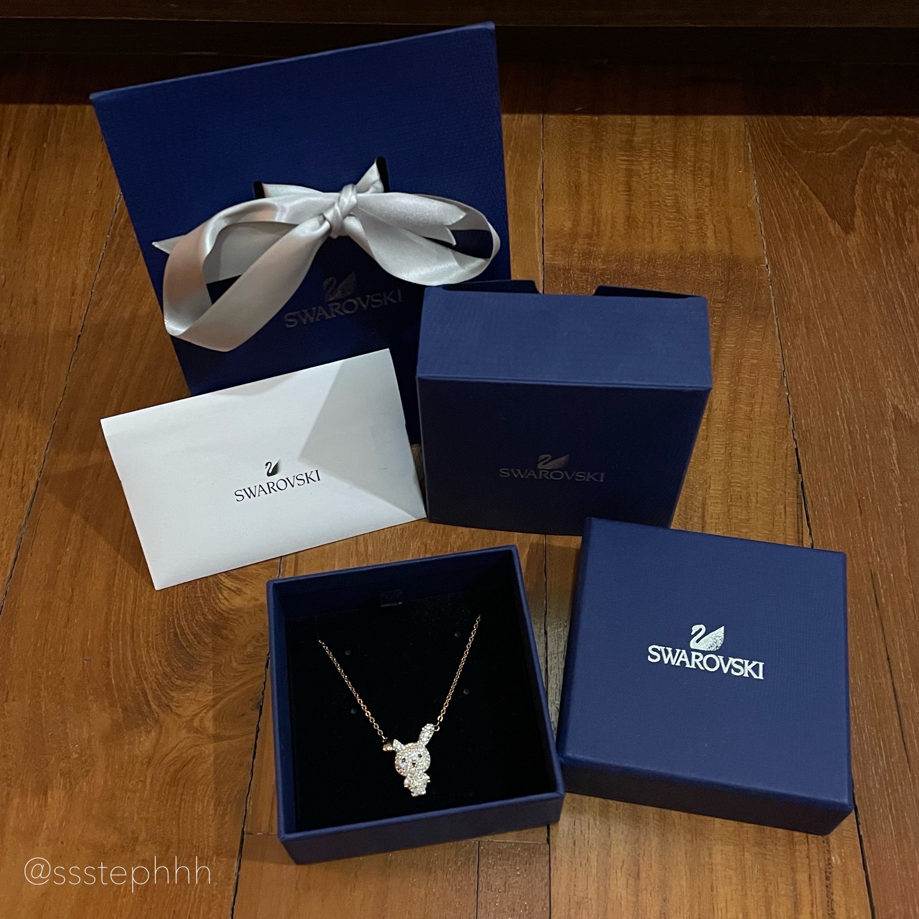Swarovski bunny necklace top