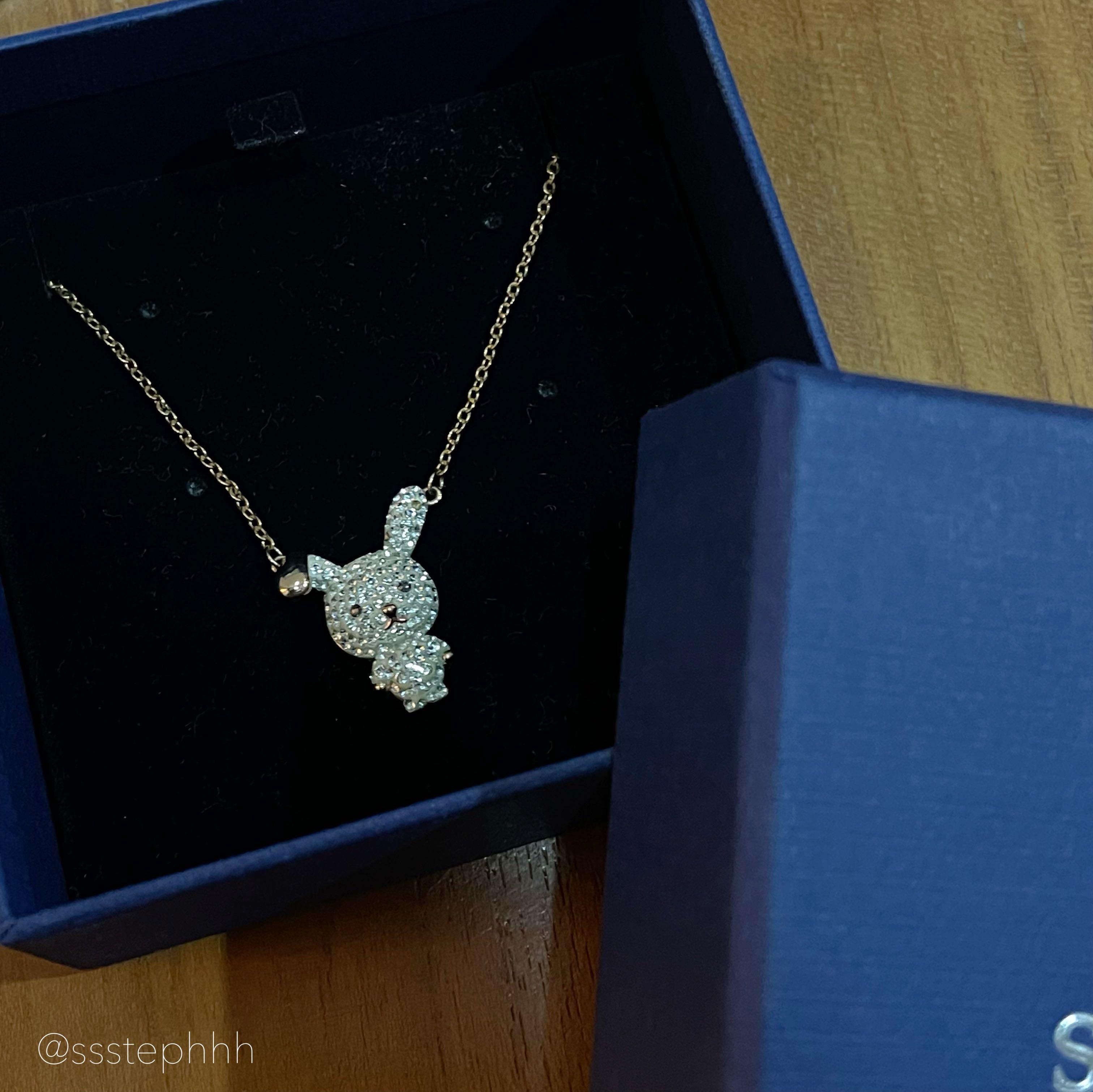 Swarovski discount rabbit necklace