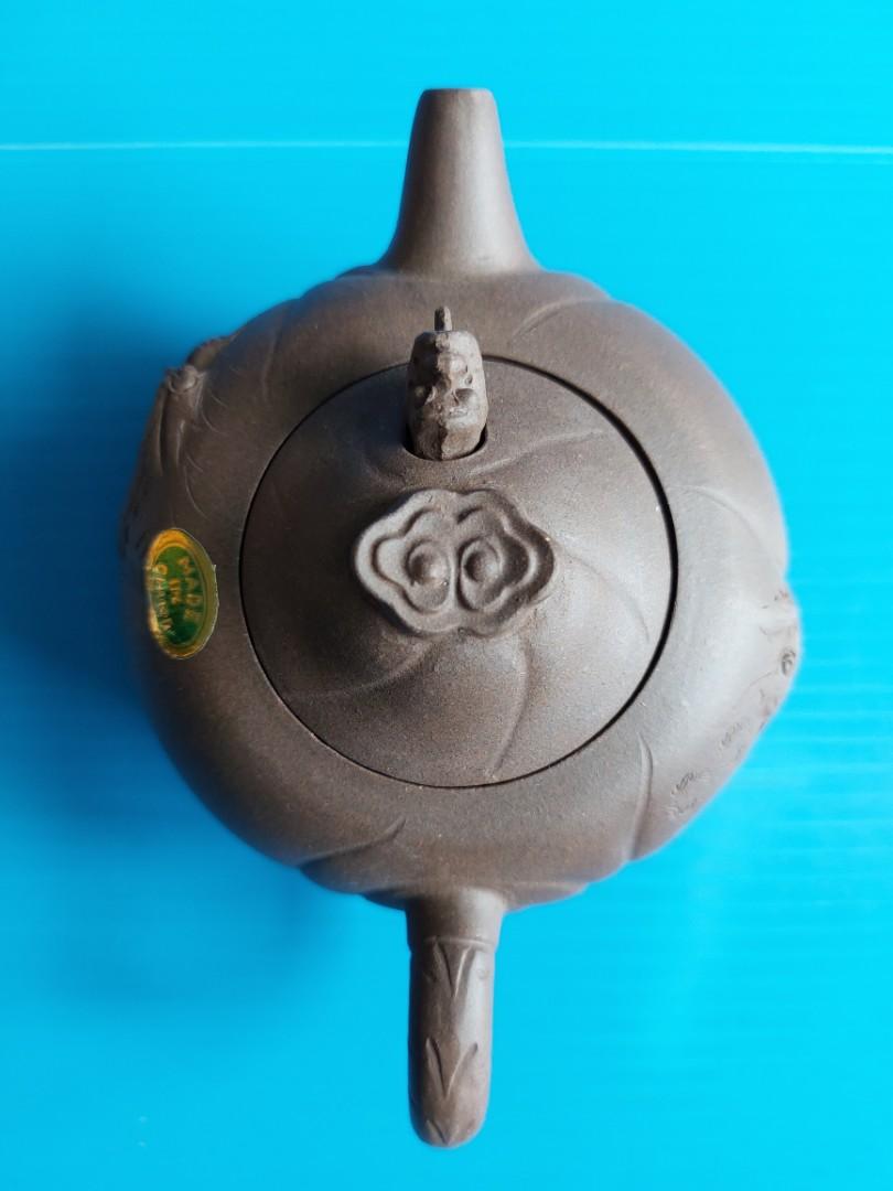 Teapot 紫砂壶- 1厂绿标小鱼化龙peter_art123, Hobbies & Toys 