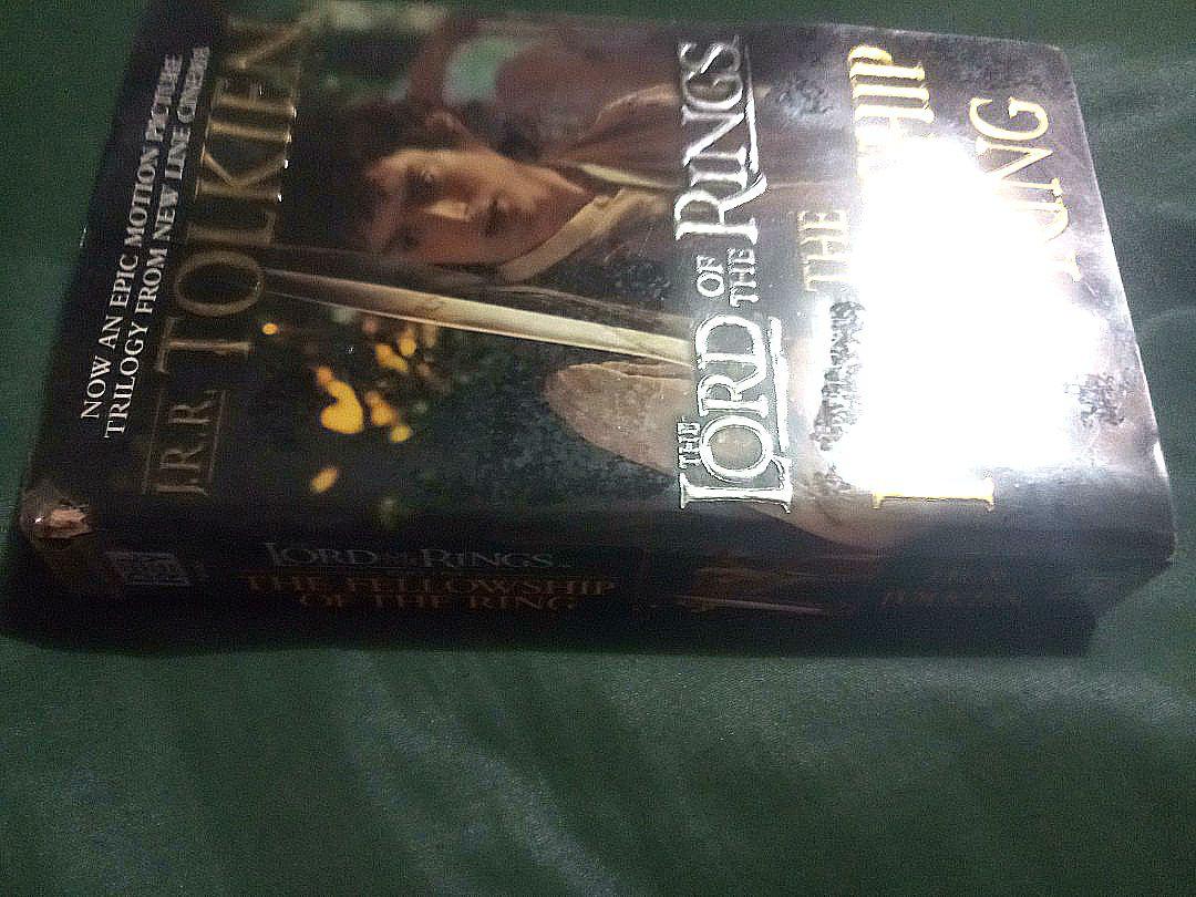 THE LORD OF THE RINGS TRILOGY ( paperback) (Category: Storybooks) located in Quezon City. Submitted by mamitaqbonita (Listing ID 1129414637, Image 2). Description: THE FELLOWSHIP OF THE RINGS THE TWO TOWERS THE RETURN OF THE KING By J.R.R. TOLKIEN BALLANTINE BOOKS Note: all books in good condition with some discoloration of pages. book one has a small tear on the cover as shown on the last photo.