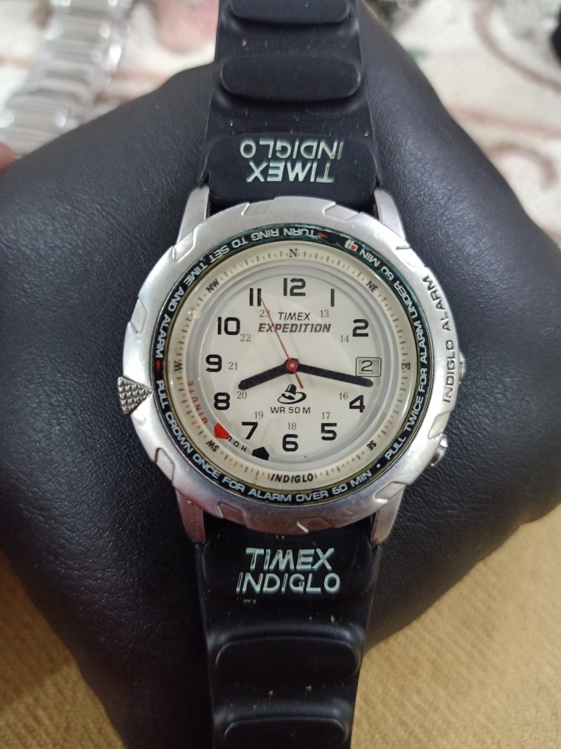 Vintage timex expedition on sale indiglo wr 50m