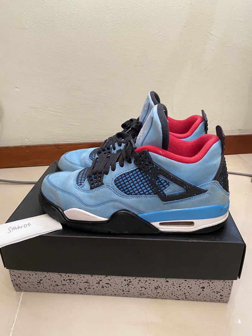 Travis scott on sale jordan 4 box