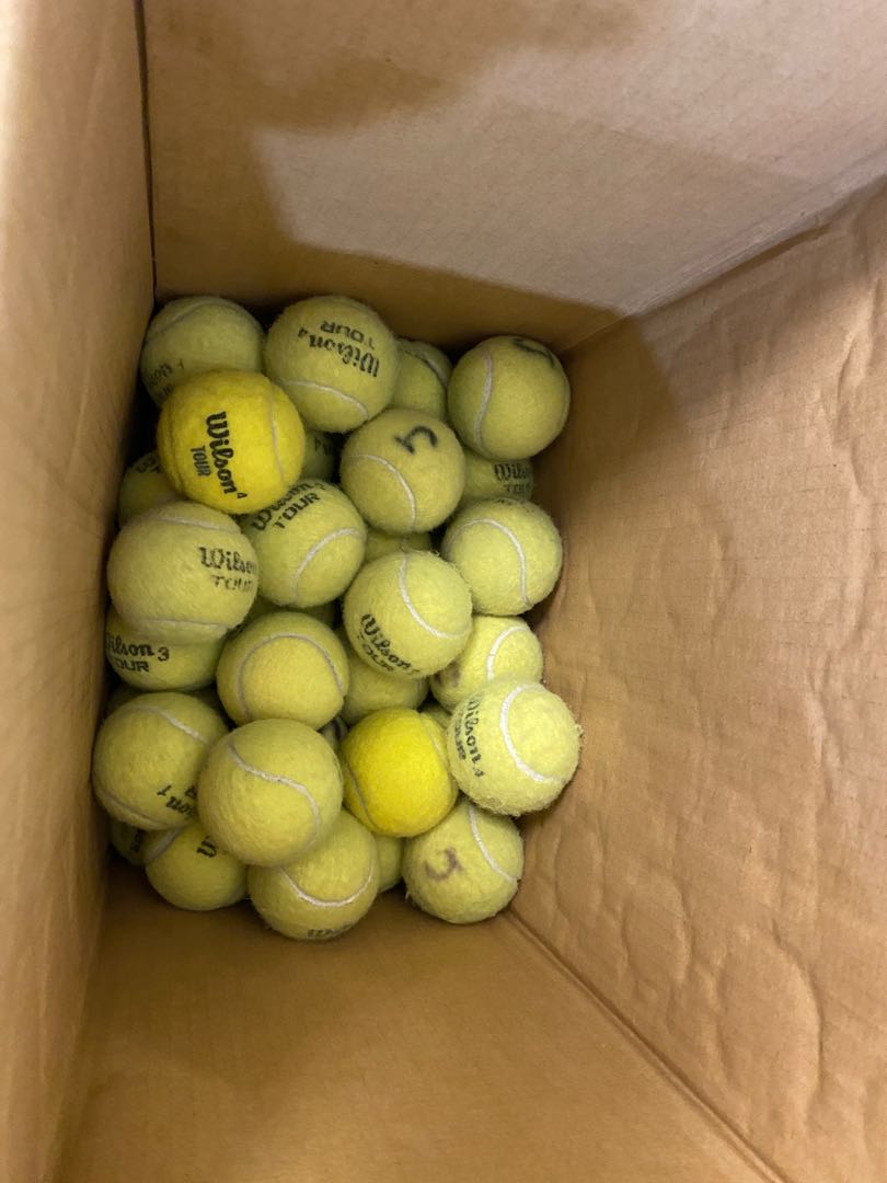 Used tennis balls, Sports Equipment, Sports & Games, Racket & Ball