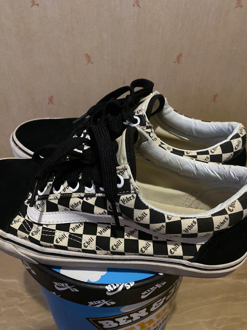 Vans Low top black checkered sneakers