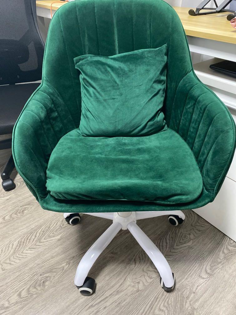 Velvet Office Chair, Furniture & Home Living, Furniture, Chairs on