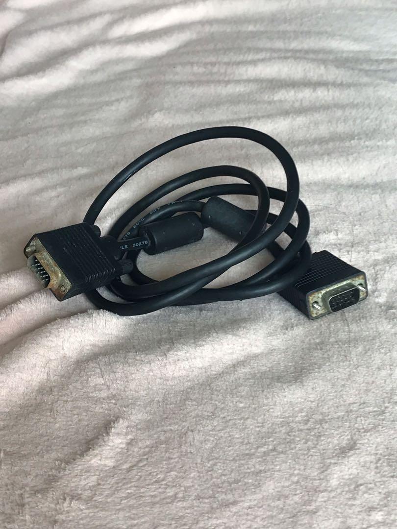 VGA cable 1.5m with antiRF and antiEF interferences ferrite