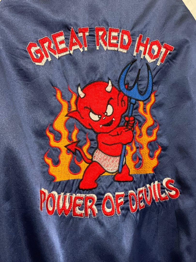 Vintage GREAT RED HOT POWER OF DEVILS Sukajan Jacket, Men's