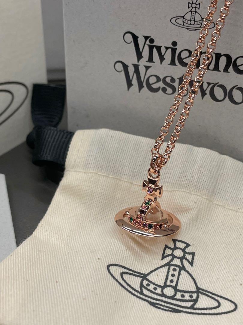 正品現貨-優惠》Vivienne Westwood New Petite Orb Pendant 經典土星