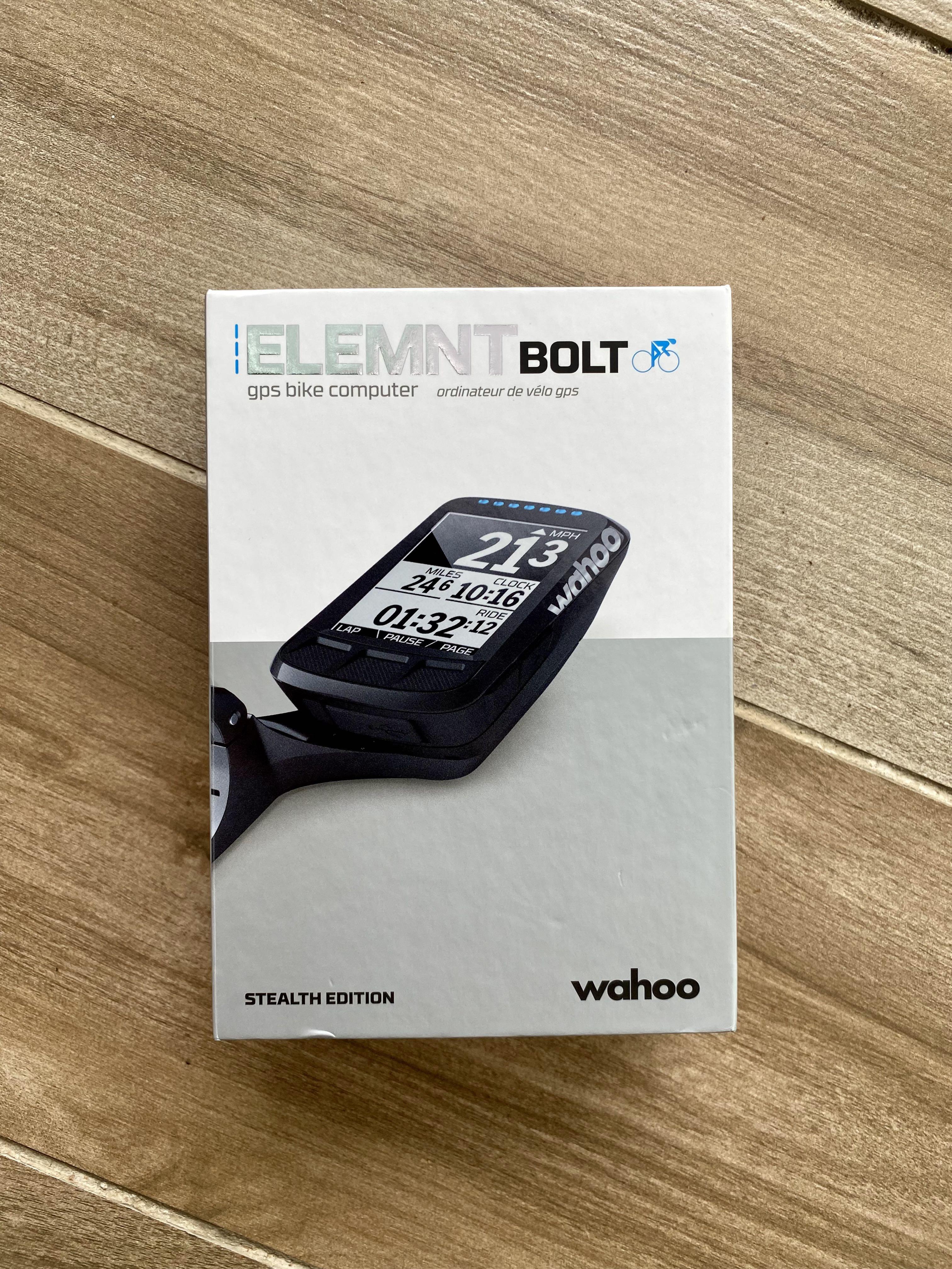 Wahoo elemnt bolt store stealth black edition