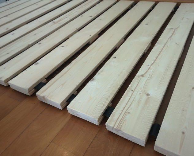 Wooden slats underbed for IKEA single mattress (Floor Bed Base) , Furniture & Home Living