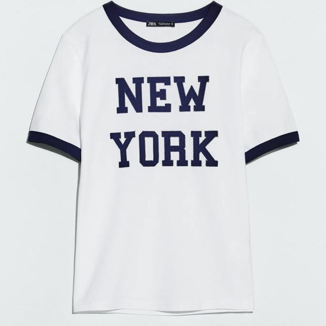 ZARA NEW YORK T- SHIRT, Women's Fashion, Tops, Shirts on Carousell