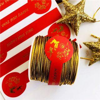 2.5cm CNY/Chinese New year Stickers w/Gold Imprint ( ready stock)