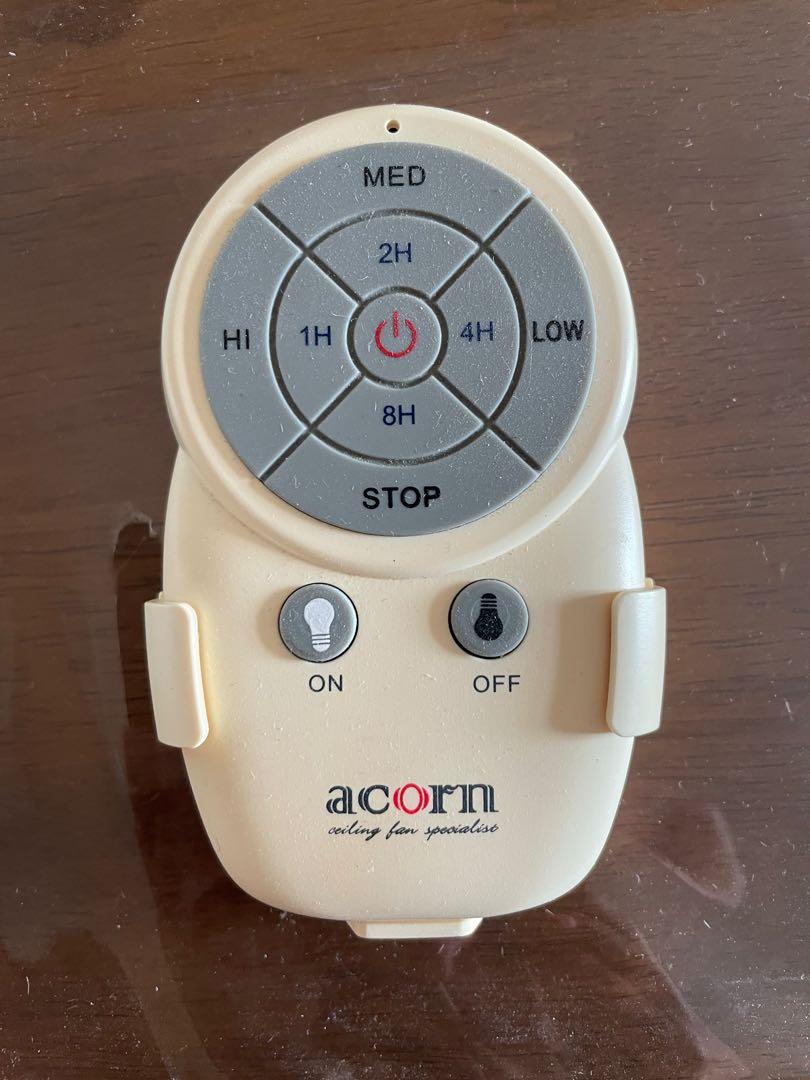 2x Acorn ceiling fan with light and remote control, TV & Home