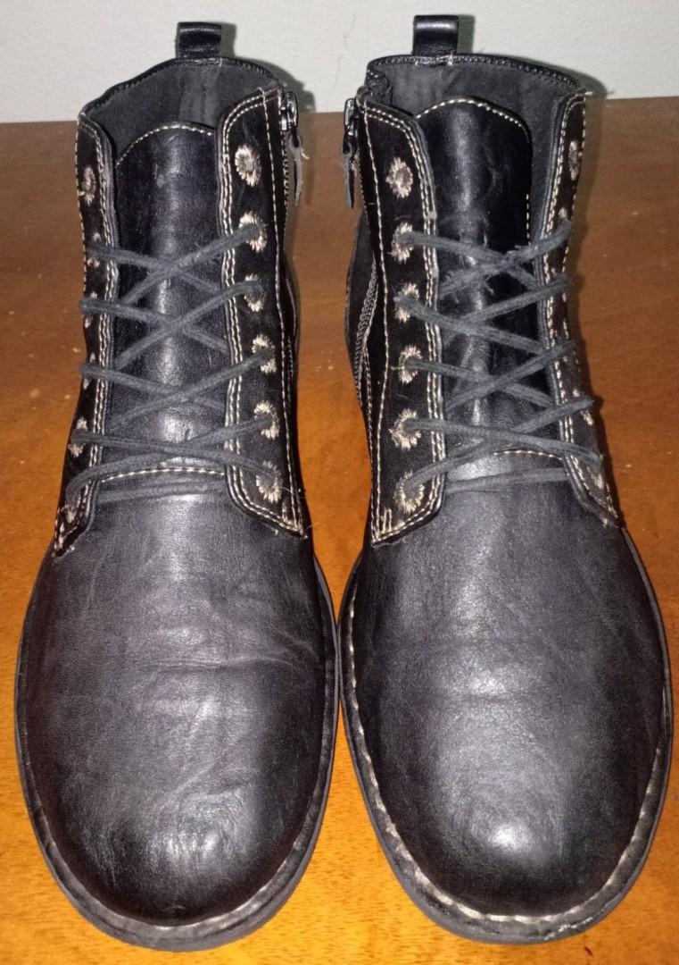7uk Rm188 Clarks Nikki North Boots Zip Mid Dark Leather Triple