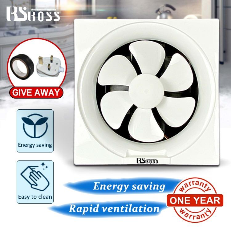 BsBoss Brand ] Ready Stock PVC Wall Type Exhaust Fan Kitchen ...