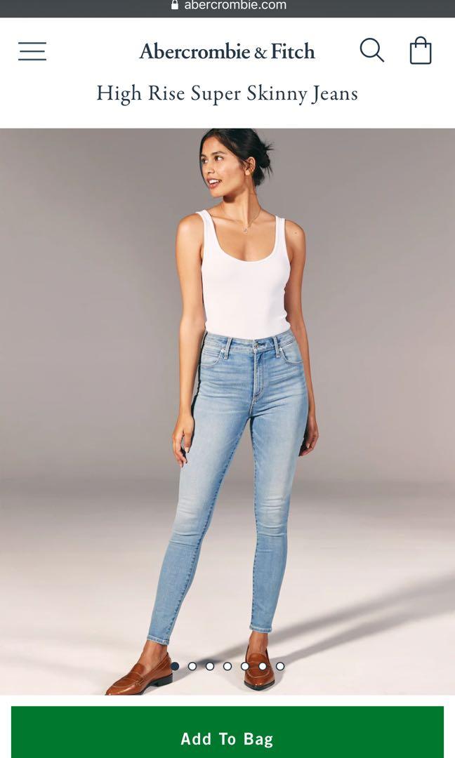 Abercrombie and Fitch High Rise Super Skinny Jeans