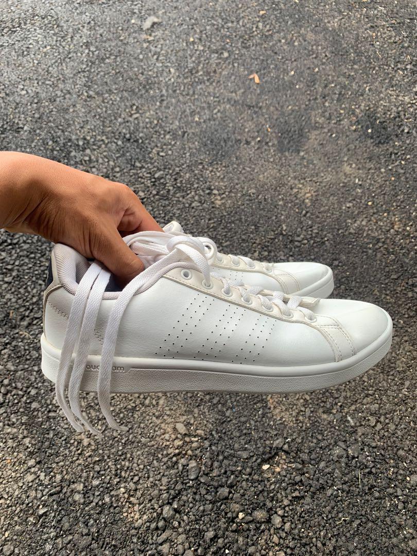 Adidas Cloudfoam White Sneaker Men s Fashion Footwear Sneakers on Carousell