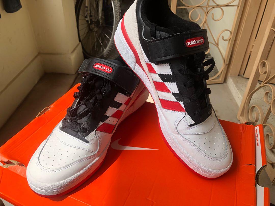 ADIDAS FORUM LOW PREMIUM SHOES RED Men s Fashion Footwear
