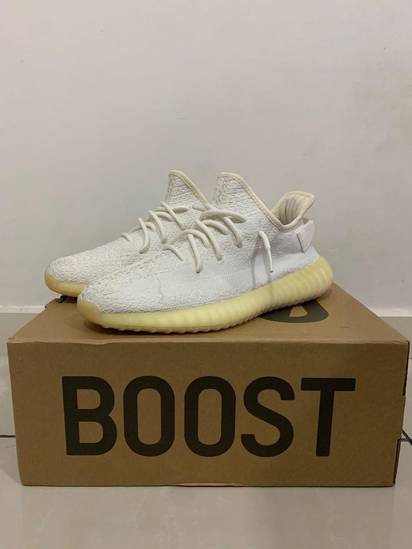 Invitación Iluminar Contabilidad Adidas Yeezy Boost 350 v2 Cream White US9.5 [Bought from StockX], Men's  Fashion, Footwear, Sneakers on Carousell