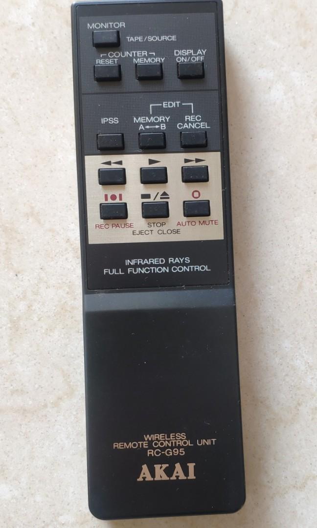 AKAI GX-95 遙控器 原裝日本製造 Remote control, 音響器材, 其他音響配件及設備 - Carousell