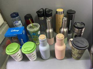 Assorted Water Bottles / Tumblers / Mugs