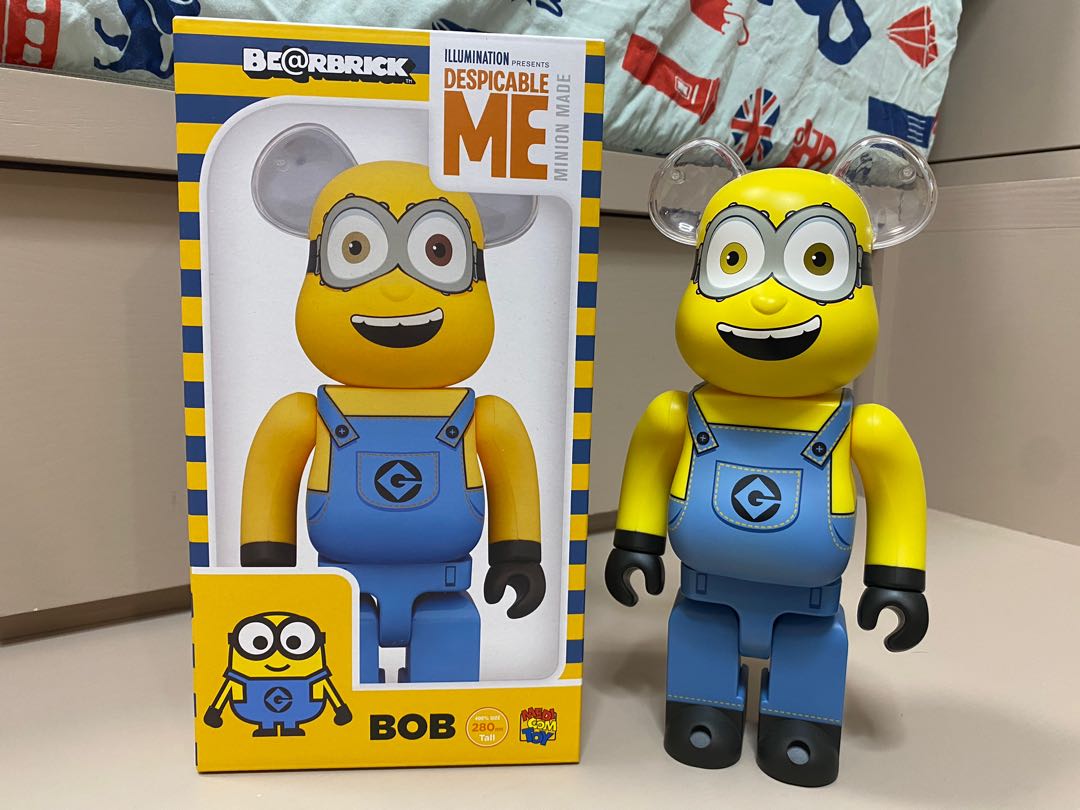 Bearbrick 400% Minion Bob, 興趣及遊戲, 玩具& 遊戲類- Carousell