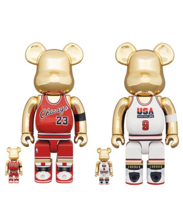 Per-order)Bearbrick Michael Jordan 1985 Rookie & USA Set. 1000% 米